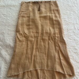 Armani Exchange Tan Midi Skirt